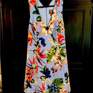💟VINCE CAMUTO DRESS. LINED. SZ 18. NORDSTROMS. FLORAL/LAVENDER (PURPLE)✝️